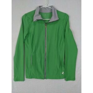 Old Navy Jacket Zipper Green Womens Sz S Polyester Blend